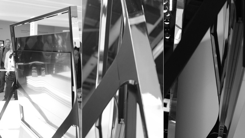 Illustration for article titled Samsung's Monstrous TV Stand Is Like a Vampire Sorority Girl: Beautiful and Horrible at The Same Time